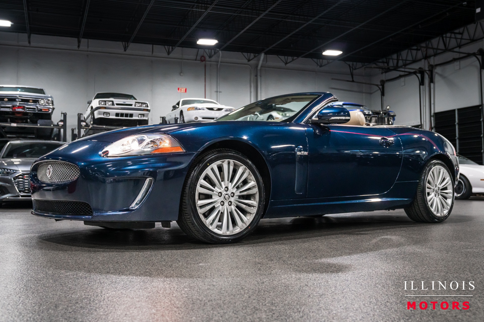 Blue (Indigo Metallic) 2010 Jaguar XK-Series Convertible Rear-Wheel Drive 6-Speed Automatic